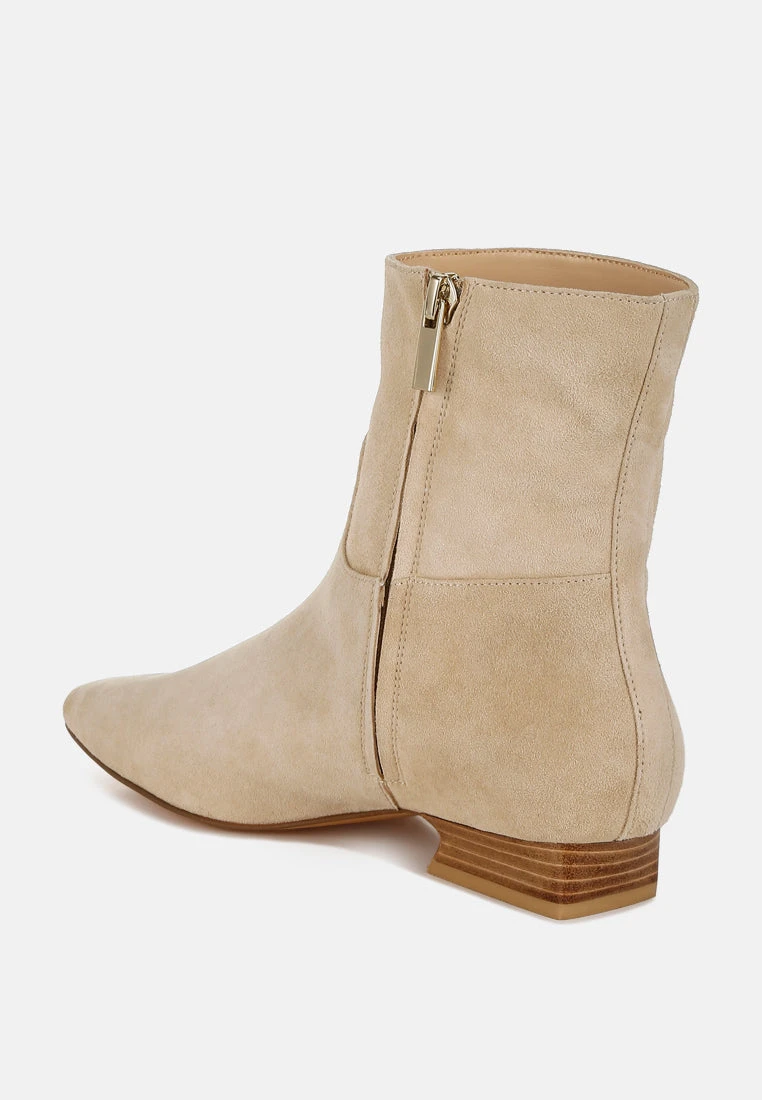 Hakra Flared Heel Suede Boots 10 Hakra Flared Heel Suede Boots - Image 8