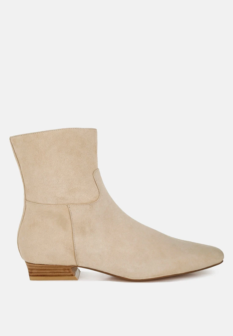 Hakra Flared Heel Suede Boots 8 Hakra Flared Heel Suede Boots - Image 6