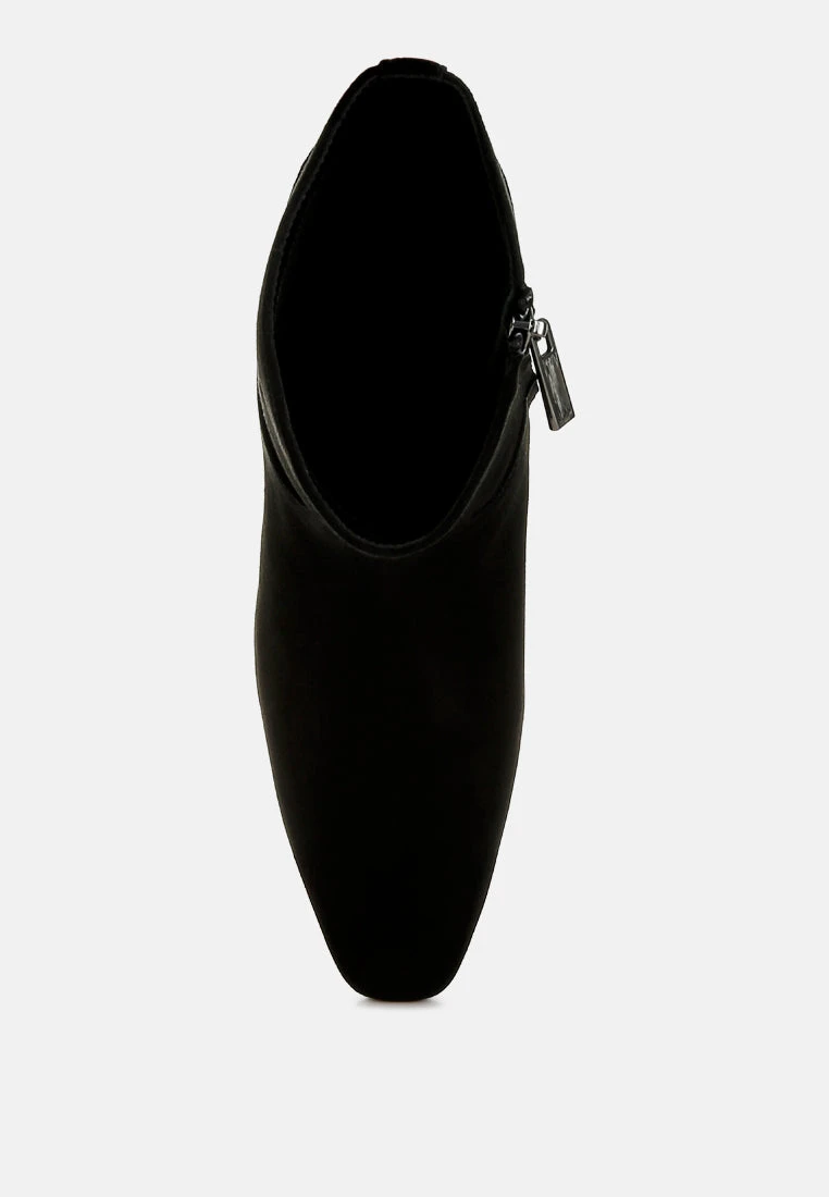 Hakra Flared Heel Suede Boots 16 Hakra Flared Heel Suede Boots - Image 14