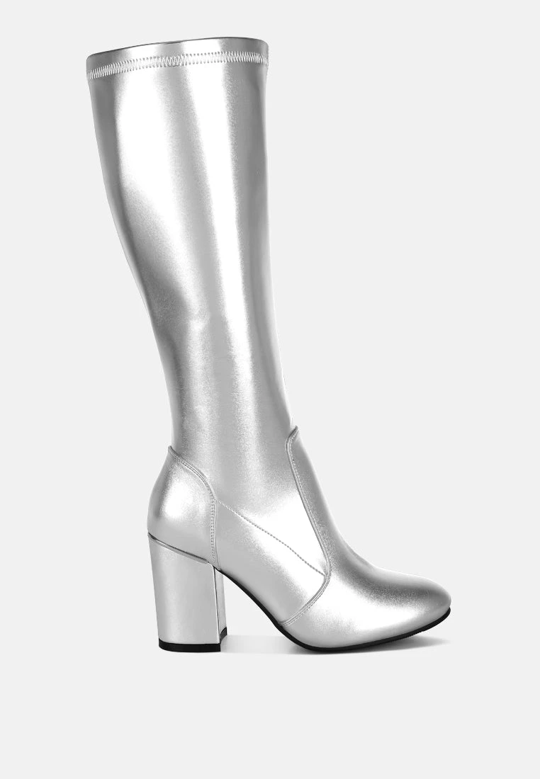 Halara Metallic Pleather Long Boots 3 Halara Metallic Pleather Long Boots