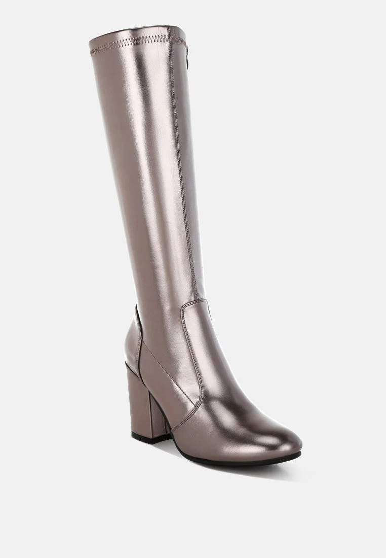 Halara Metallic Pleather Long Boots 9 Halara Metallic Pleather Long Boots - Image 7