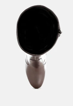 Halara Metallic Pleather Long Boots 20 Halara Metallic Pleather Long Boots -Her Shoe World Halara Metallic Pleather Long Boots RCSH5209 PEWTER 6 c0ba67ef cd48 4e70 a8f7 3b8d6a34be11