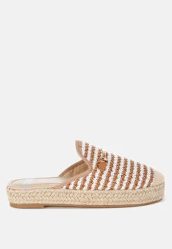 Himari Raffia Slip-On Mules