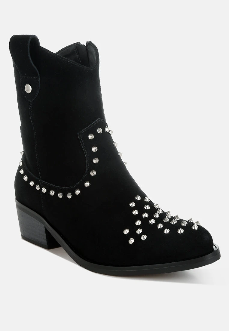 Hira Studs Embellished Cowboy Boots 10 Hira Studs Embellished Cowboy Boots - Image 8