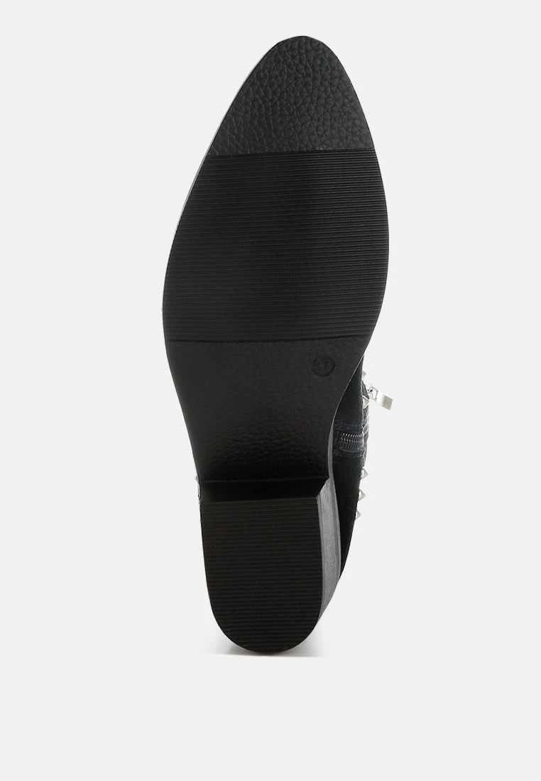 Hira Studs Embellished Cowboy Boots 13 Hira Studs Embellished Cowboy Boots - Image 11