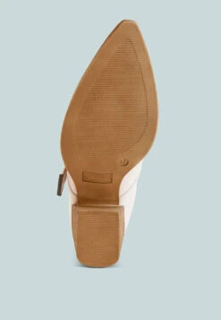 Holler Carved Buckle Statement Mules 26 Holler Carved Buckle Statement Mules -Her Shoe World HollerCarvedBuckleStatementMulesRCSH5771WHITE 5