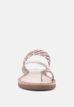 ISIDORA Bronze Braided Leather Flat Sandal -Her Shoe World ISIDORABronzeBraidedLeatherFlatSandal RCSH2040 Bronze 5 e7890120 edb9 4f93 a4b0 59e2386a9b27
