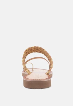ISIDORA Mustard Braided Leather Flat Sandal -Her Shoe World ISIDORAMustardBraidedLeatherFlatSandal RCSH2040 Mustard 4 393b33e1 a4b3 450d bb14 1c702394ca90
