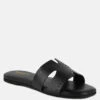 IVANKA Black Cut Out Slip On Sandals 2 IVANKA Black Cut Out Slip On Sandals -Her Shoe World IVANKABlackCutOutSlipOnSandals RCSH4083 BLACK 6