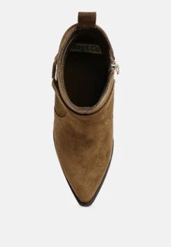 Jockey Harness Detail Ankle Boots 14 Jockey Harness Detail Ankle Boots -Her Shoe World JockeyHarnessDetailAnkleBootsRCSH5050TAUPE 2