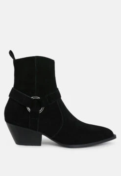 Jockey Harness Detail Ankle Boots 16 Jockey Harness Detail Ankle Boots -Her Shoe World Jockey Harness Detail Ankle Boots RCSH5050 BLACK 5