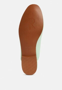 KRISTY Horsebit Embellished Mules In Mint Green 15 KRISTY Horsebit Embellished Mules In Mint Green -Her Shoe World KRISTYHorsebitEmbellishedMulesinMintGreenRCSH4077MintGreen 2