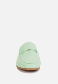 KRISTY Horsebit Embellished Mules In Mint Green 11 KRISTY Horsebit Embellished Mules In Mint Green -Her Shoe World KRISTYHorsebitEmbellishedMulesinMintGreenRCSH4077MintGreen 7