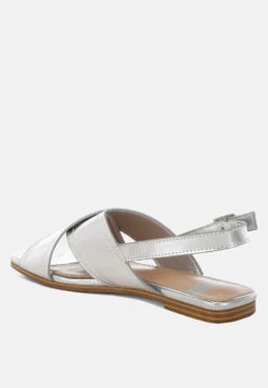 Kanon Metallic Pleather Criss-Cross Flats -Her Shoe World Kanon Metallic Pleather Criss Cross Flats RCSH5480 3 6e0b642f 1f42 4f4a b8e2 ee7b0e3e61e2
