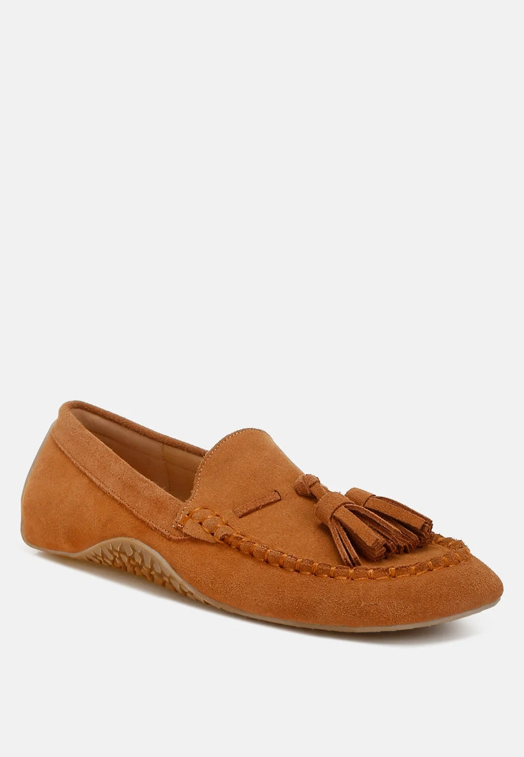 Kipstar Real Suede Leather Tassel Loafers 5 Kipstar Real Suede Leather Tassel Loafers - Image 3