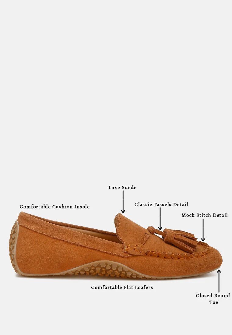 Kipstar Real Suede Leather Tassel Loafers 9 Kipstar Real Suede Leather Tassel Loafers - Image 7