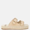 Kuopa Genuine Soft Leather Espadrille Flatform Sandals -Her Shoe World KuopaGenuineSoftLeatherEspadrilleFlatformSandalsRCSH5462BEIGE 2
