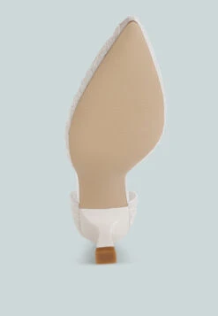 Laika Lace Kitten Heel Sandals -Her Shoe World LaikaLaceKittenHeelSandalsRCSH5112WHITE 4 d0574800 b314 4ccb b8fa 27c8df8d51db