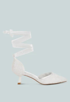 Laika Lace Kitten Heel Sandals