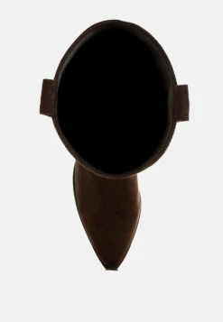 Lariat Studs Embellished Cowboy Boots -Her Shoe World LariatStudsEmbellishedCowboyBootsRCSH5300BROWN 5