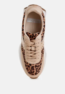 Lepark Real Leather Leopard Print Sneakers -Her Shoe World Lepark Real Leather Leopard Print Sneakers RCSH5638 8
