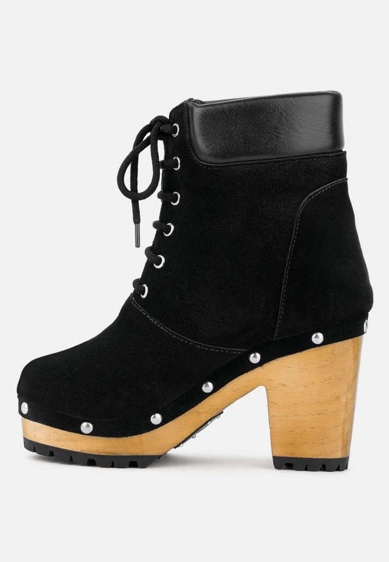 MAAYA Black Handcrafted Collared Suede Boot 6 MAAYA Black Handcrafted Collared Suede Boot - Image 4