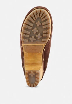 MAAYA Brown Handcrafted Collared Suede Boot 15 MAAYA Brown Handcrafted Collared Suede Boot -Her Shoe World MAAYABrownHandcraftedCollaredSuedeBoot RCSH2961 Brown 3