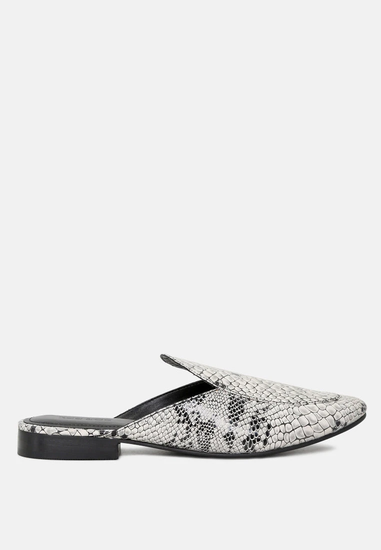 MARLA Black Metallic Leather Mules 4 MARLA Black Metallic Leather Mules - Image 2