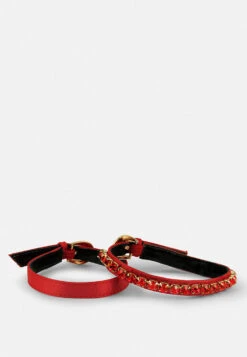 MARTINI Red Sky High Platform Sandals -Her Shoe World MARTINISkyHighRampwalkSatinSandals RCSH3150 Red 4