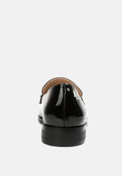 MEANBABE Semicasual Stud Detail Patent Loafers In Black -Her Shoe World MEANBABESemicasualStudDetailPatentLoafersinBlack RCSH4051 BLACK 4
