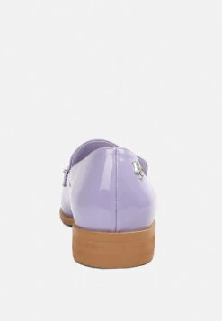 MEANBABE Semicasual Stud Detail Patent Loafers In Lilac -Her Shoe World MEANBABESemicasualStudDetailPatentLoafersinLilac RCSH4051 Lilac 8