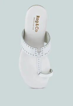 MILA White Toe Ring Thong Slip Ons 14 MILA White Toe Ring Thong Slip Ons -Her Shoe World MILAWhiteToeRingThongSlipOns RCSH4084 WHITE 7