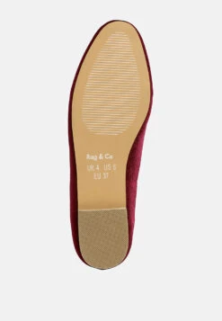 Malta Penny Strap Velvet Loafers -Her Shoe World MaltaPennyStrapVelvetLoafersRCSH5346BURGUNDY 5 d09e83d6 9dcd 49f6 b763 b6d7cf1f4440