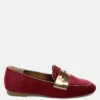 Malta Penny Strap Velvet Loafers -Her Shoe World MaltaPennyStrapVelvetLoafersRCSH5346BURGUNDY 8 c331ce9c 631f 4339 ac24 19c6710f1615