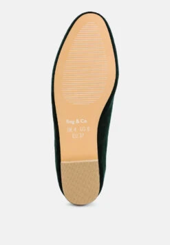 Malta Penny Strap Velvet Loafers -Her Shoe World Malta Penny Strap Velvet Loafers RCSH5346 GREEN 3 5a33b3a1 fda2 43db ae96 95c6bab42837