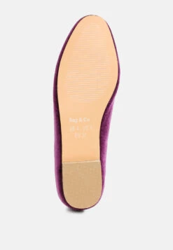 Malta Penny Strap Velvet Loafers -Her Shoe World Malta Penny Strap Velvet Loafers RCSH5346 PURPLE 5 789106b8 0ec5 4447 a73f 19577ee7b2f4