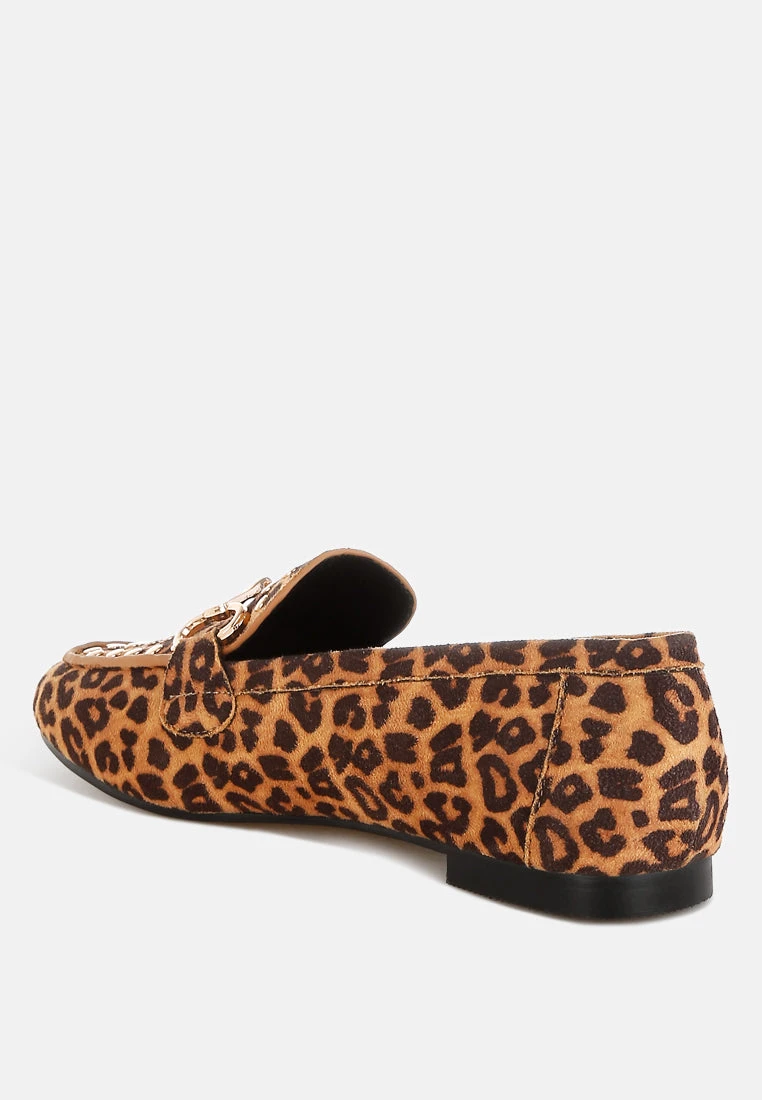 Meopa Horsebit & Studs Metallic Leopard Print Loafers 6 Meopa Horsebit & Studs Metallic Leopard Print Loafers - Image 4