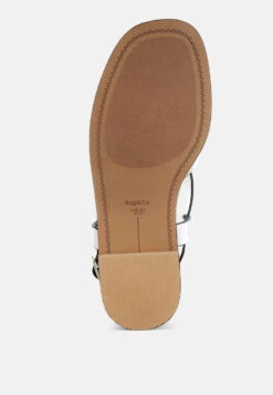 Doata Metallic Genuine Leather Buckled Flats 11 Doata Metallic Genuine Leather Buckled Flats -Her Shoe World MetallicGenuineLeatherBuckledFlatsRCSH5486 3