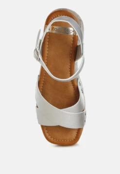 Morasa Metallic Pleather Clog Sandals -Her Shoe World MorasaMetallicPleatherClogSandalsRCSH5428 7