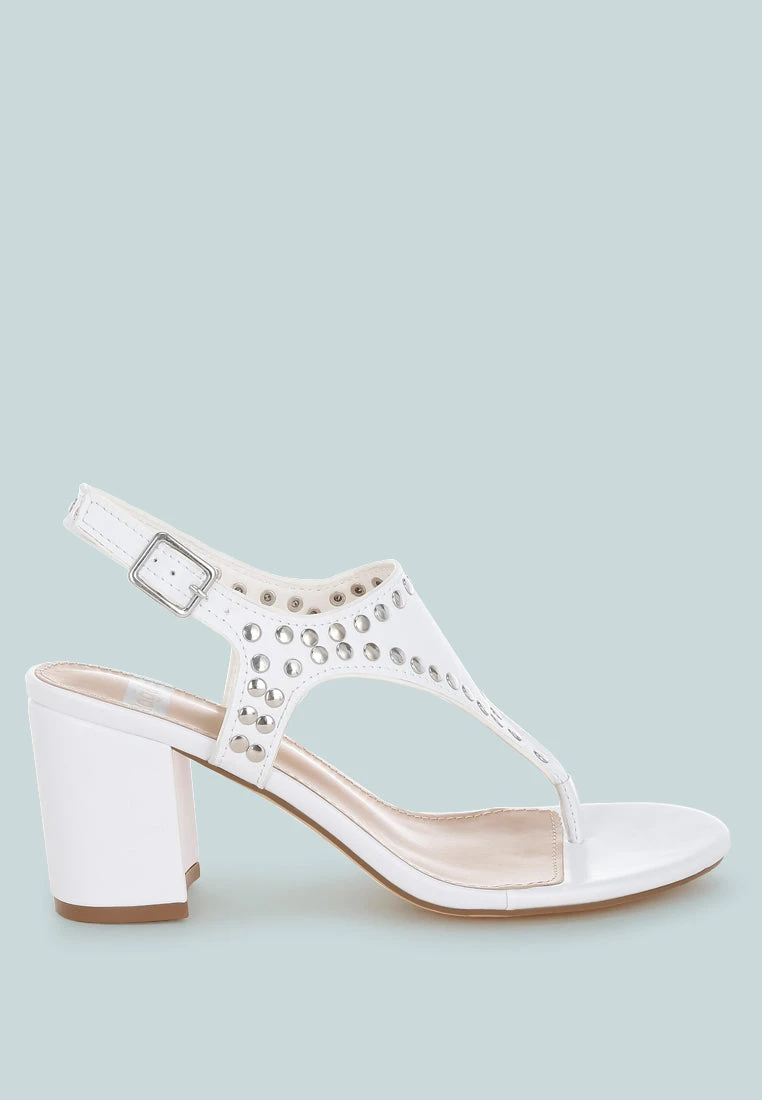 Nerina Studded Genuine Leather Sandals 3 Nerina Studded Genuine Leather Sandals