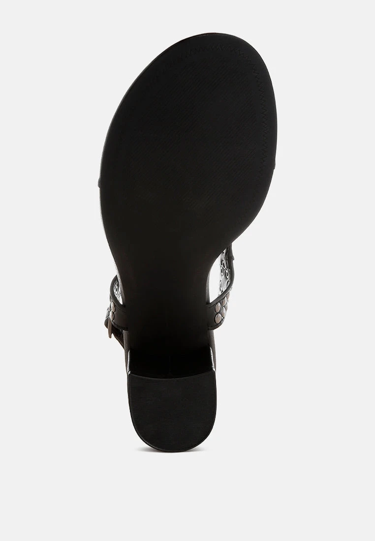 Nerina Studded Genuine Leather Sandals 12 Nerina Studded Genuine Leather Sandals - Image 10