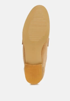 New Ode Rhinestone Penny Strap Loafers -Her Shoe World NewOdeRhinestonePennyStrapLoafersRCSH5058BEIGE 2