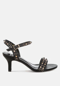 Nidara Studded Real Leather Kitten Heel Sandals -Her Shoe World NidaraStuddedRealLeatherKittenHeelSandalsRCSH5589 1 7bd2b69d 001d 403a b96e 07a75979323f