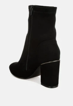 Nidaros Microfiber Sock Boots -Her Shoe World Nidaros Microfiber Sock Boots RCSH5206 BLACK 9