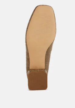 Ningen Leopard Print Block Heel Ballerinas -Her Shoe World NingenLeopardPrintBlockHeelBallerinasRCSH5373 1