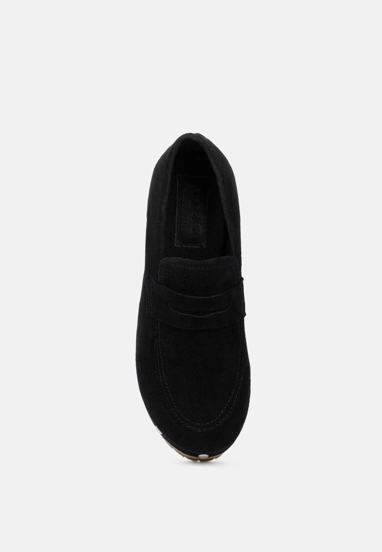 OSAGE Black Clogs Loafers In Fine Suede 8 OSAGE Black Clogs Loafers In Fine Suede - Image 6