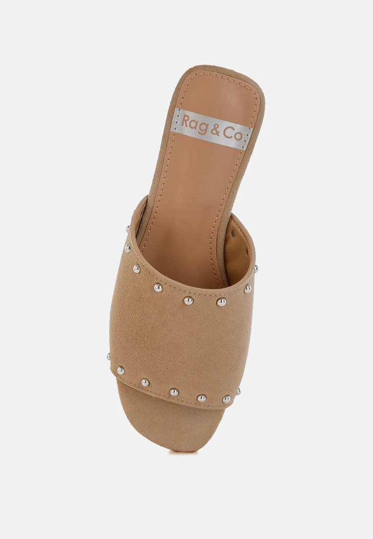 Odalia Soft Suede Leather Studded Flats 12 Odalia Soft Suede Leather Studded Flats - Image 10