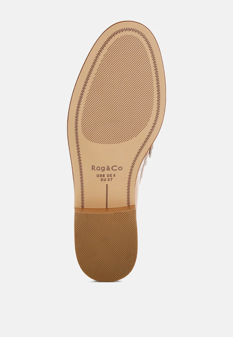 Oglavia Studs Embellished Leather Loafers 20 Oglavia Studs Embellished Leather Loafers - Image 18