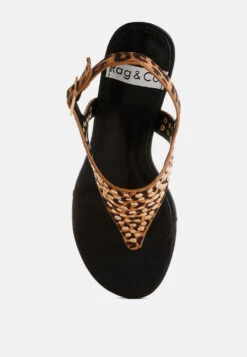 Oidah Leopard Print Studded Wedges -Her Shoe World OidahLeopardPrintStuddedWedgesRCSH5630 8