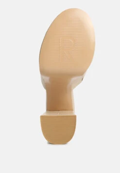 SHURI Open Toe High Block Heel Sandals In Beige 15 SHURI Open Toe High Block Heel Sandals In Beige -Her Shoe World OpenToeHighBlockHeelSandals RCSH4213 beige 8